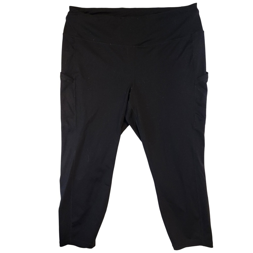 Torrid Active Womens Plus Size 3 Black Cropped Leggings with Pockets